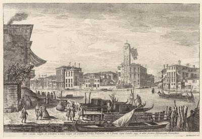 ヴェネツィアの景色：カンナレージョ、1741年。 作： Michele Marieschi