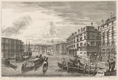 ヴェネツィアの景色：大運河、1741年。 作： Michele Marieschi