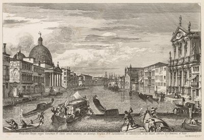 ヴェネツィアの景色：サンタキアラ、1741年。 作： Michele Marieschi