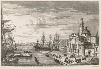 ヴェネツィアの景色：サンマルコ盆地、1741年。 作： Michele Marieschi