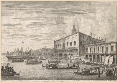 ヴェネツィアの眺め：モロとSMデッラサルート、1741年。 作： Michele Marieschi