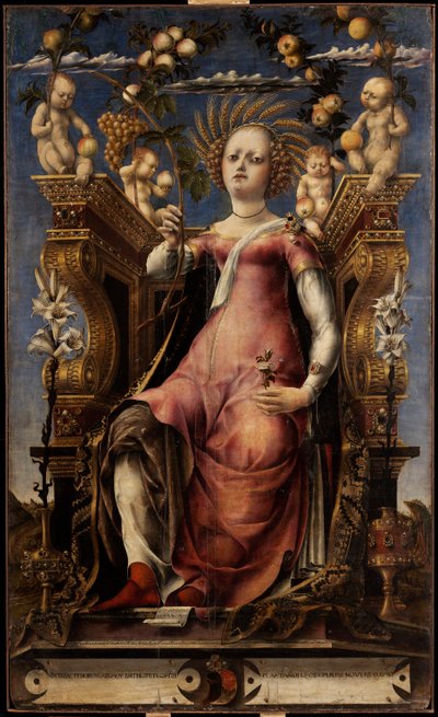 ミューズ タリア、1457 年頃。 作： Michele Pannonio