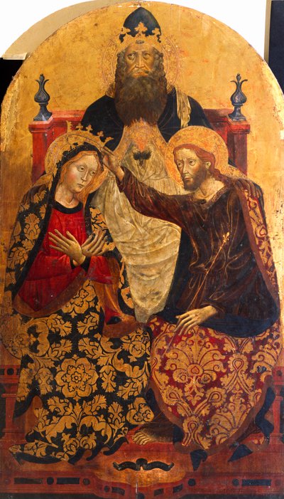 ミケーレ・ディ・マッテオ・ダ・ボローニャ（1410～1469年活動）によるマリアの戴冠式 作： Michele di Matteo da Bologna