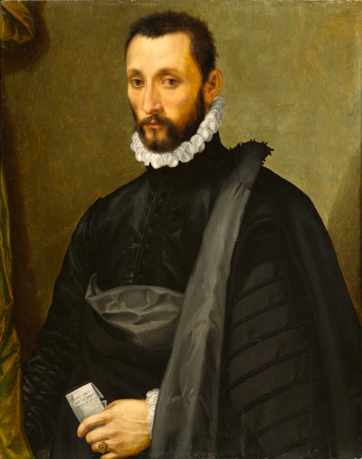紳士の肖像、1575 作： Michele di Ridolfo Tosini