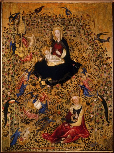 バラ園のマドンナ マドンナ・デル・ロゼート、1425年頃 作： Michelino da Besozzo