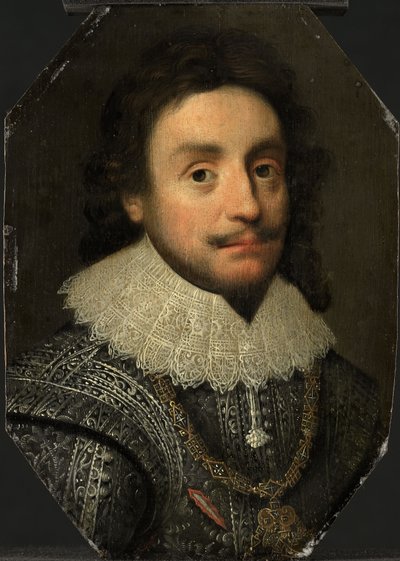 Portrait of Frederick V (1596-1632), c.1621 (oil on panel)   1172364   ja       japanese Successfully Translated  Original: The age of bronze, 1619-1669. Artists: Ovid, Pietro da Cortona. Translat: 