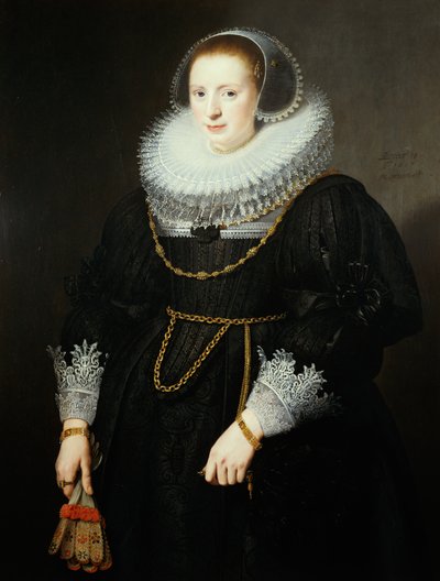 18歳の少女の肖像 作： Michiel Jansz van Miereveld
