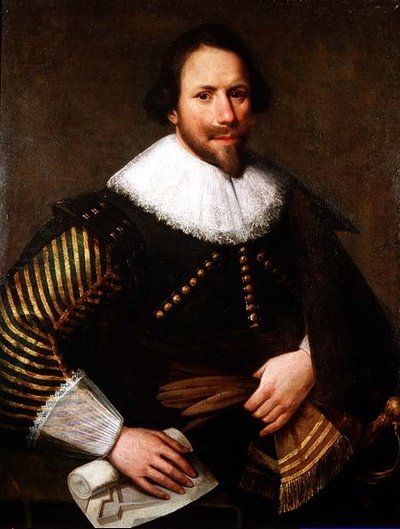 ある軍人の肖像」（油彩・キャンバス） 作： Michiel Jansz. van Miereveld