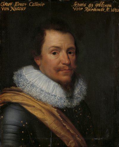 ナッソー・ディーツ伯エルンスト・カジミェシュ1世の肖像 作： Michiel Jansz van Mierevelt (workshop of)