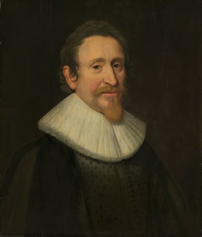 ウーゴ・デ・グルートの肖像 (1583-1645) 作： Michiel Jansz van Mierevelt (workshop of)