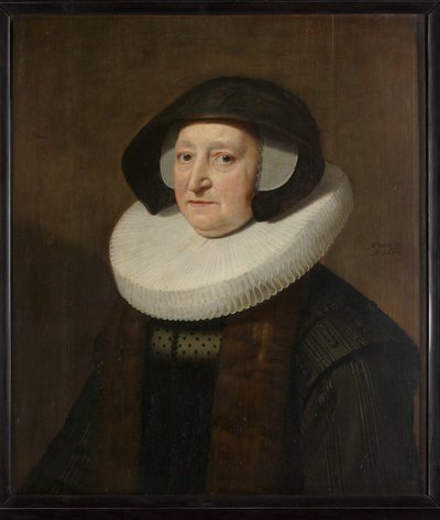 マリア・プティパスの肖像 (?-1640) 作： Michiel Jansz van Mierevelt (workshop of)