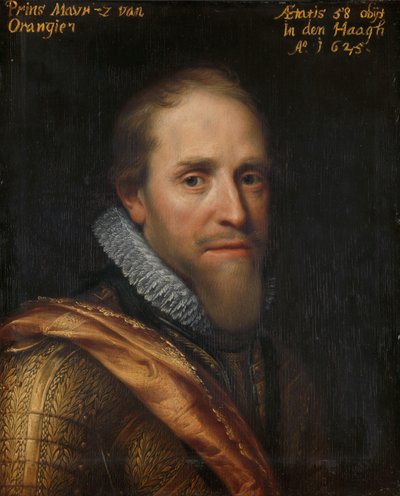 オラニエ公モーリスの肖像 作： Michiel Jansz van Mierevelt (workshop of)