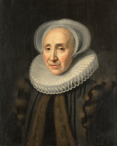 Volckera Claesdr Knobbert (1554-1634) の肖像 作： Michiel Jansz van Mierevelt (workshop of)