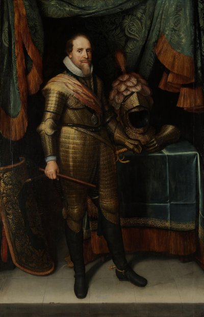 マウリッツ、オラニエ公 (1567-1625) マウリッツ (1567-1625)、オラニエ公の肖像 作： Michiel Jansz van Mierevelt