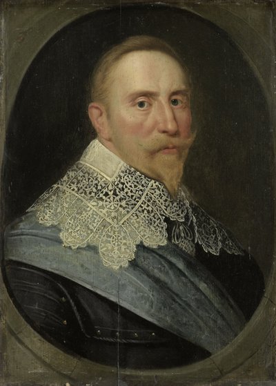 スウェーデン国王グスタフ2世アドルフの肖像c。 1633 作： Michiel Jansz van Mierevelt