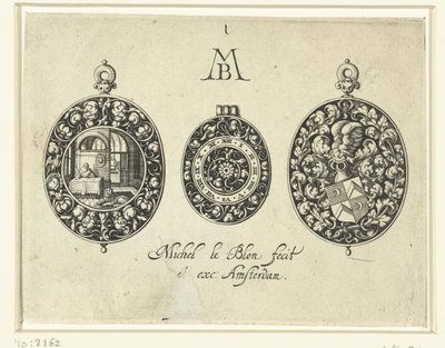 2つの時計ケースと文字盤、c.1620-26 作： Michiel Le Blon