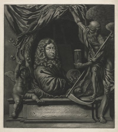 自画像、1685年。 作： Michiel van Musscher