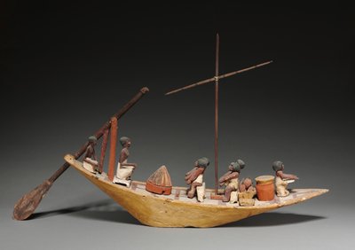モデルボート、第11王朝後期から第12王朝初期、紀元前2040- 1648年 作： Middle Kingdom Egyptian