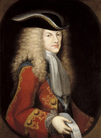 スペインのフィリップ5世の肖像（1683-1746）（キャンバスに油彩） 作： Miguel Jacinto Meléndez