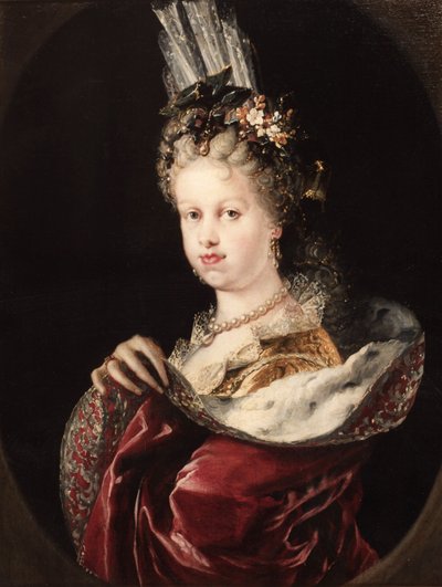 サヴォイのマリア・ルイーザ女王の肖像 作： Miguel Jacinto Meléndez