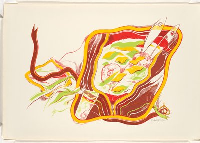 行 作： Miguel Ángel Cárdenas (signed by artist)