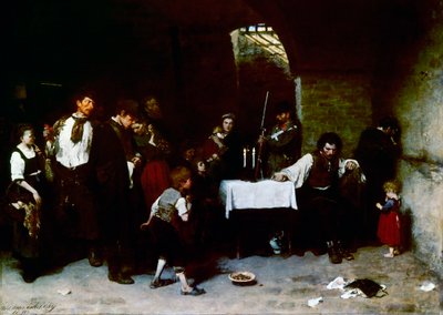 ハンガリーでの死刑囚の最後の日 作： Mihály Munkácsy
