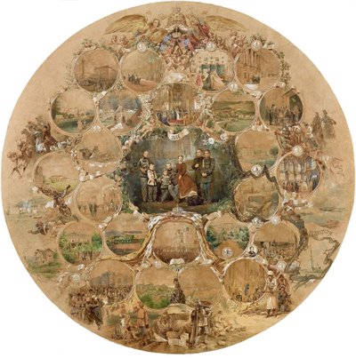皇帝アレクサンドル2世の銀の結婚式を祝うための作曲、1866年 作： Mihaly von Zichy