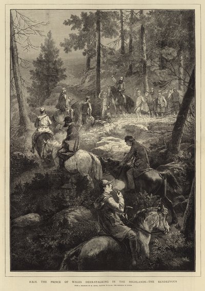H R H the Prince of Wales Deer-Stalking (e.g. engraving) 作： Mihaly von Zichy