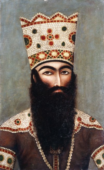 カジャール王立肖像画。たぶんファット "アリシャー 作： Mihr Ali