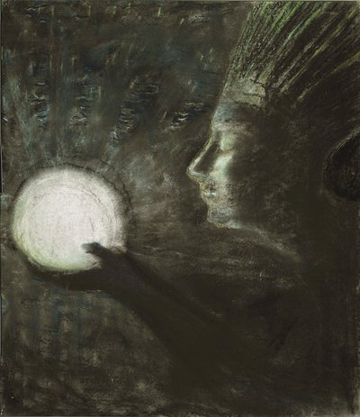 ミカロユス・コンスタンティナス (1875-1911) による友情。 紙にパステル、サイズ：73.4x63.5 作： Mikalojus Konstantinas Čiurlionis
