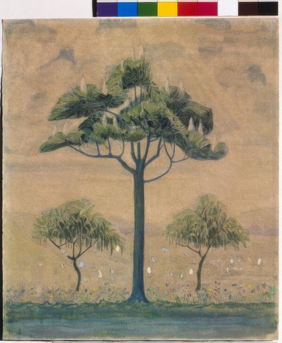 春 (IV) 作： MikalojusKonstantinasČiurlionis