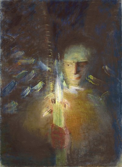真実の部分 Ciurlionis、Mikalojus Konstantinas (1875-1911)。 紙にパステル、サイズ: 91x66.8 作： Mikalojus Konstantinas Čiurlionis