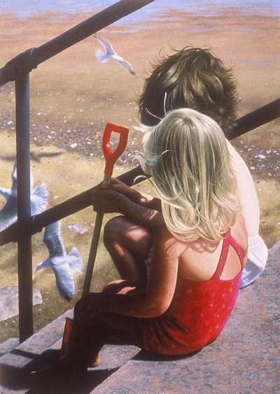 プロムナードの階段で 作： Mike Briscoe