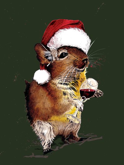 フォレスト グリーンのクリスマス デグー、2020 作： Mike Davis