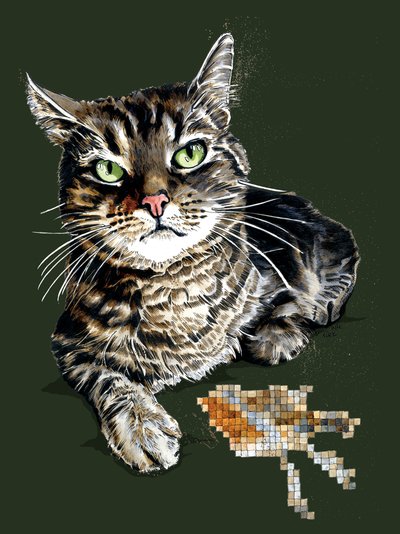 フォレストグリーンのギフトキャット、2020 作： Mike Davis