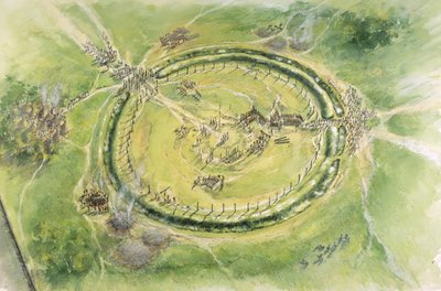 ストーンヘンジ フェーズ 2、紀元前 27 世紀、1990 ～ 2010 年頃 作： Mike Seaforth