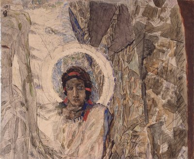 エンゼルスヘッド、1887年 作： Mikhail Aleksandrovich Vrubel