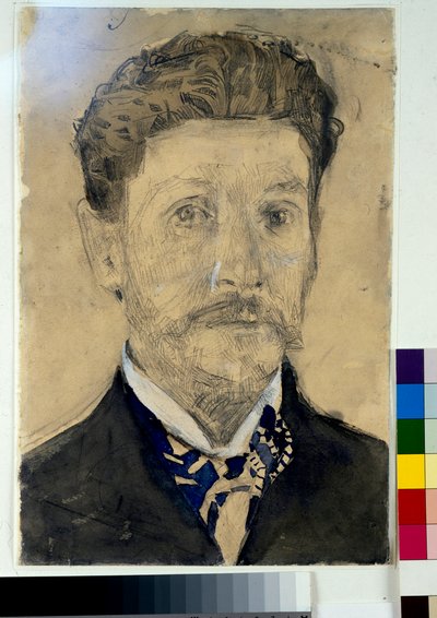 自画像 - ミハイル アレクサンドロヴィッチ ヴルベル (ヴルベル) (1856-1910) の作品 作： Mikhail Aleksandrovich Vrubel