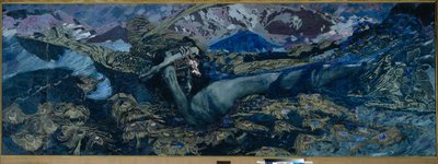 デーモンキャストダウン、1902 作： Mikhail Aleksandrovich Vrubel