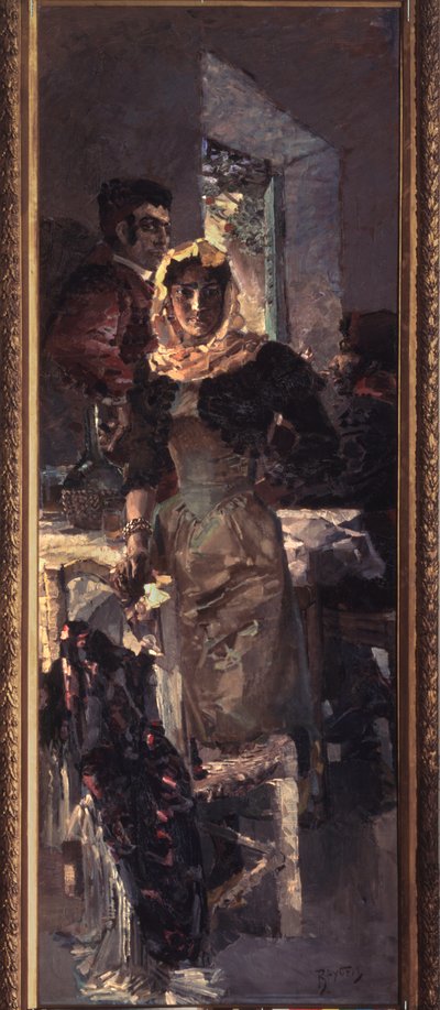 スペイン (スペイン) - Mikhail Alexandrovich Vrubel (Vrubel) (1856-1910) による絵画、キャンバスに油彩 作： Mikhail Aleksandrovich Vrubel