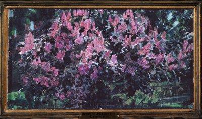 ライラック (ライラック) - ミハイル アレクサンドロヴィッチ ヴルベル (ヴルベル) (1856-1910) 作、木に油彩、ロシア美術 19 ～ 20 世紀、モダニズム - 国立トレチャコフ美術館、モスクワ 作： Mikhail Aleksandrovich Vrubel