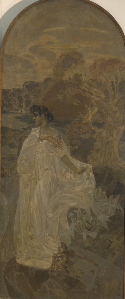 ミネルバ、パリスの審判三連祭壇画の右パネル 作： Mikhail Aleksandrovich Vrubel