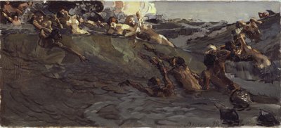 1899年、ナイアドとトリトンを演奏する 作： Mikhail Aleksandrovich Vrubel