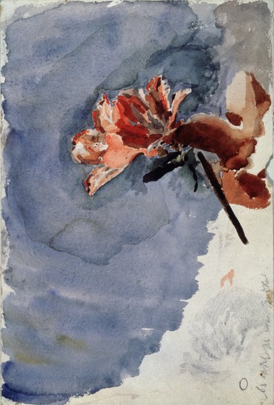 赤いツツジ、1886-1887 作： Mikhail Aleksandrovich Vrubel