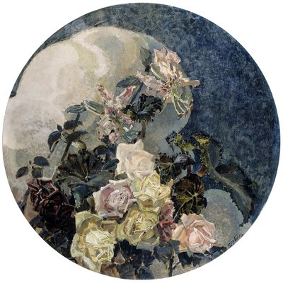 バラと蘭、1894。 作： Mikhail Aleksandrovich Vrubel