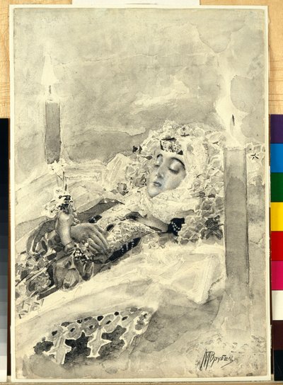 棺の中のタマラ 作： Mikhail Aleksandrovich Vrubel