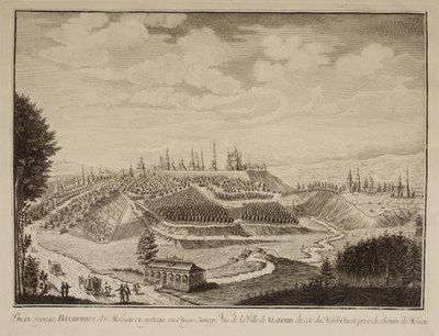 ウラジミールタウンの眺め、1769 作： Mikhail Ivanovich Makhaev