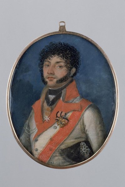 フョードル・ペトロヴィッチ・ウヴァロフの肖像1773-1824、1803 作： Mikhail Mikhailovich Zatsepin