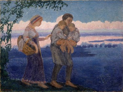 夕方の帰郷、1906 作： Mikhail Nikolayevich Yakovlev