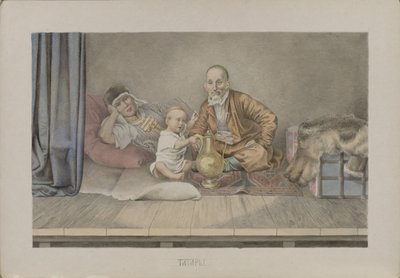 タタール人、1862 年。 作： Mikhail Stepanovich Znamensky